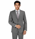 M87886-1-Mantoni Suit-Gray Plaid