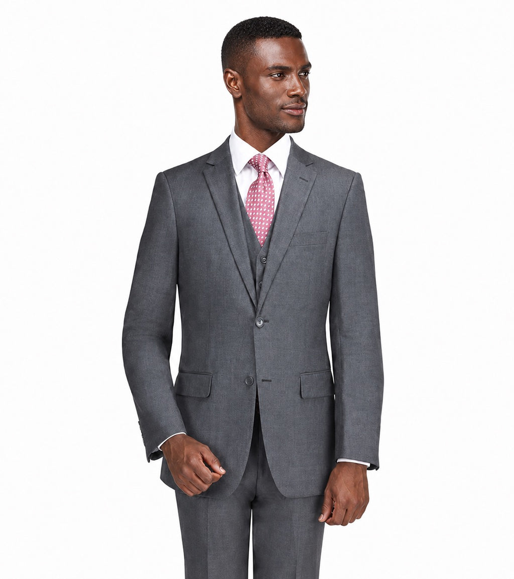 G49412-2-Giorgio Fiorelli Suit-Medium Gray