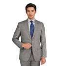 M87862-1-Mantoni Suit-LT. Gray Windowpane