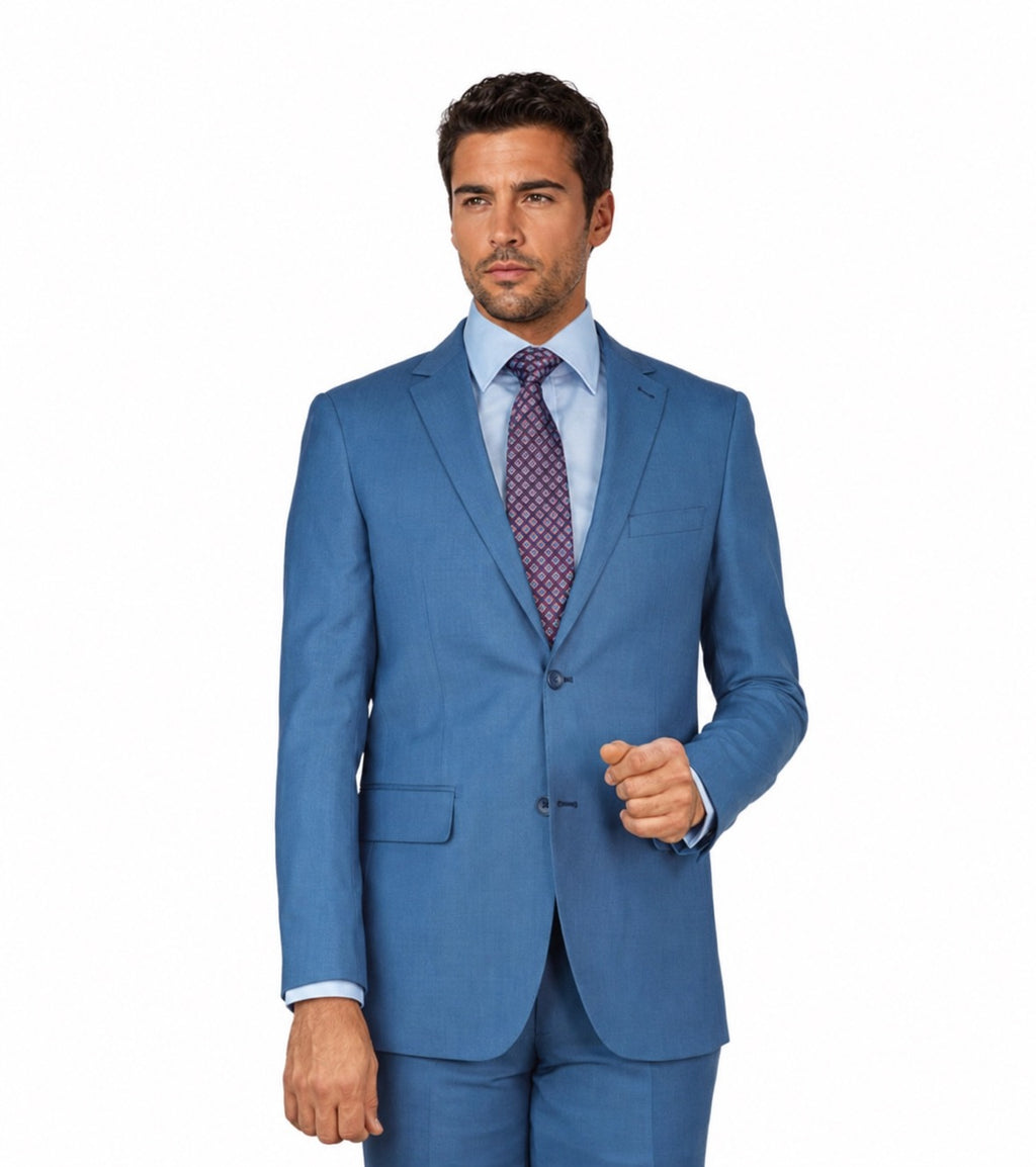 M87183-2-Mantoni Suit-Sky Blue Sharkskin