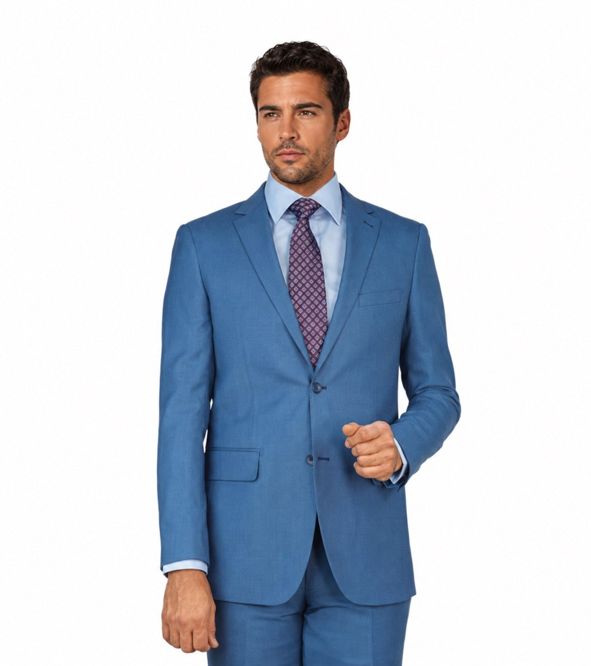 M87183-2-Mantoni Suit-Sky Blue Sharkskin