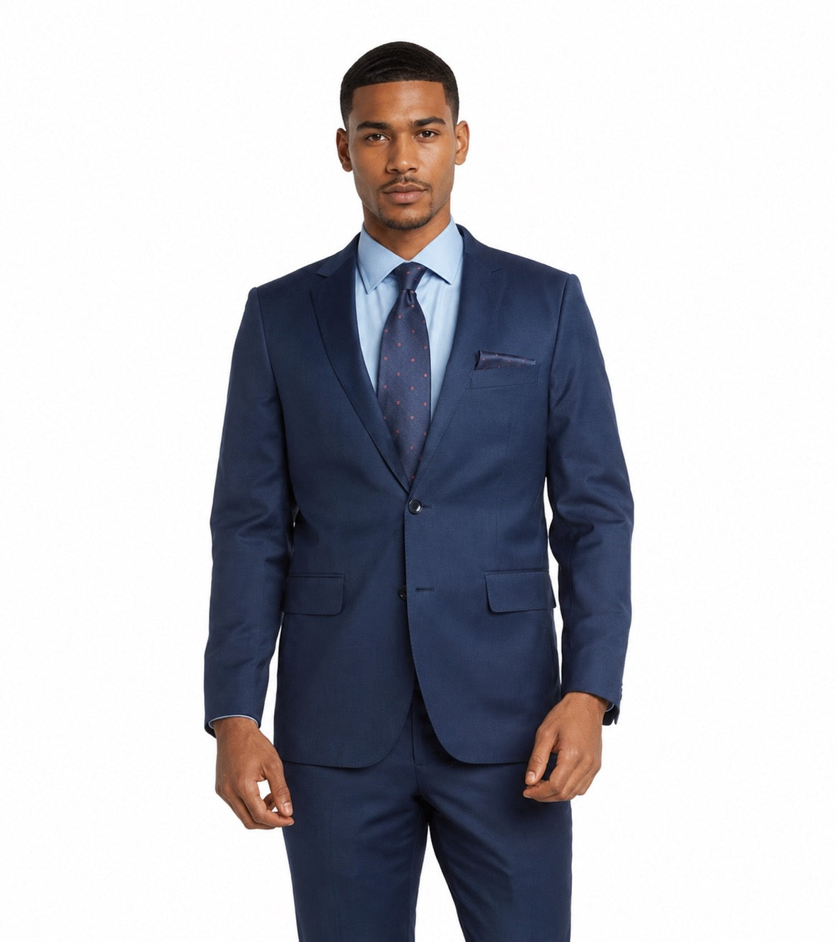 M87164-1-Mantoni Suit-Ink Blue Teakweave