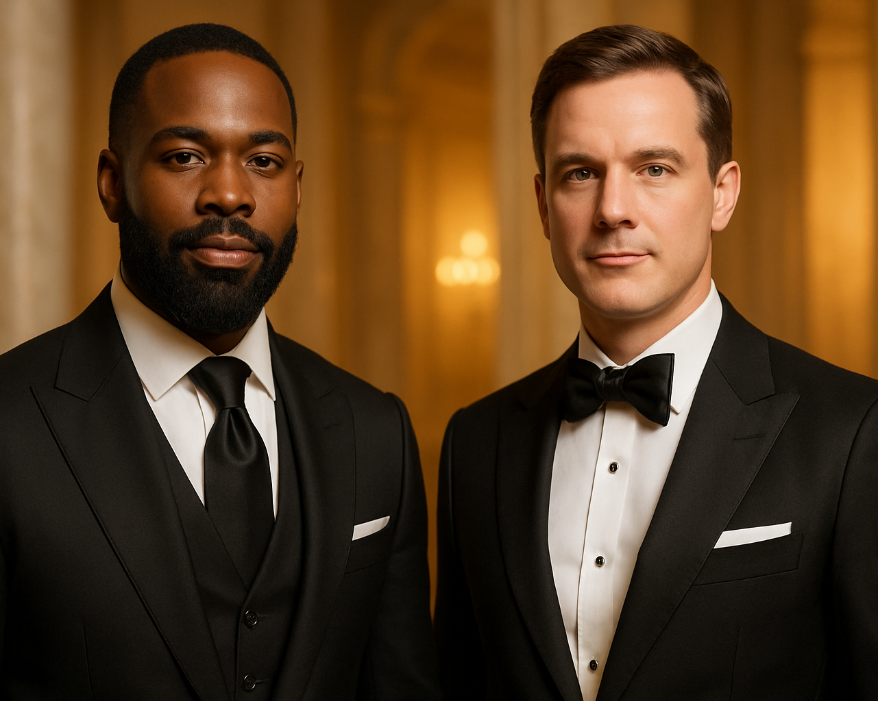 add a jacket to the black man please