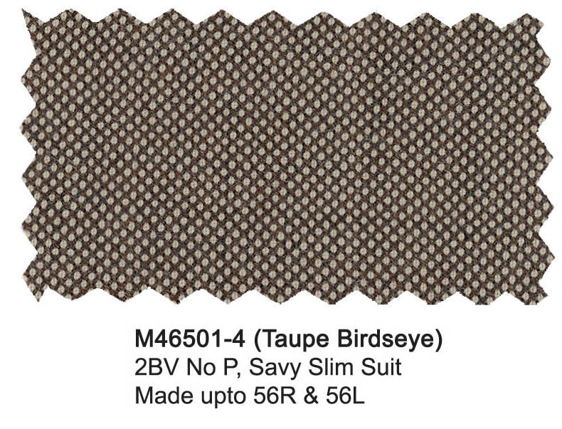 M46501-4-Mantoni Suit-Taupe Birdseye