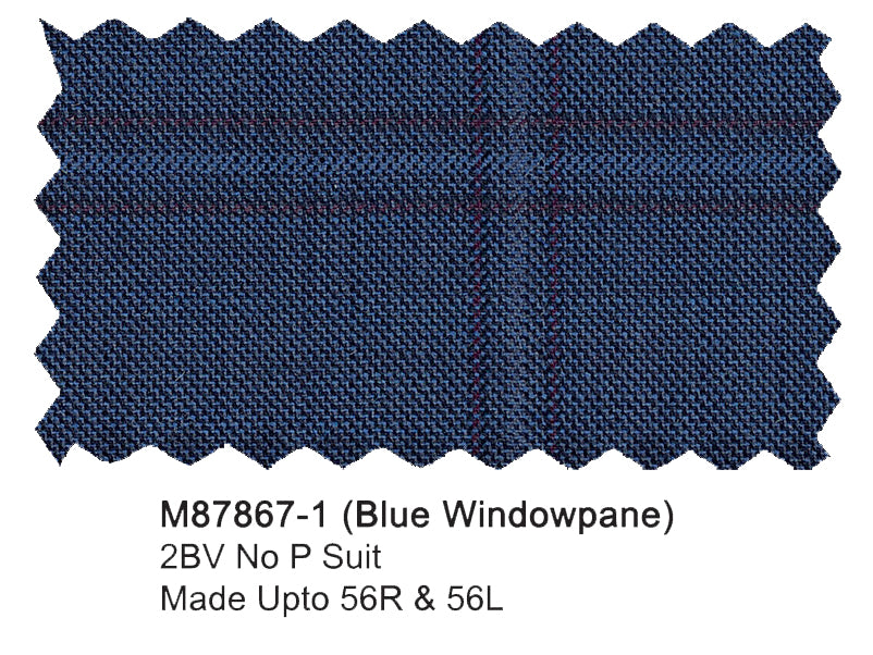M87867-1-Mantoni Suit-Lt. Blue Windowpane