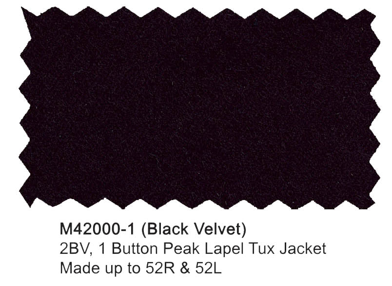 M42000-1-Mantoni Tuxedo Jacket-Black Velvet