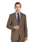 M46501-4-Mantoni Suit-Taupe Birdseye