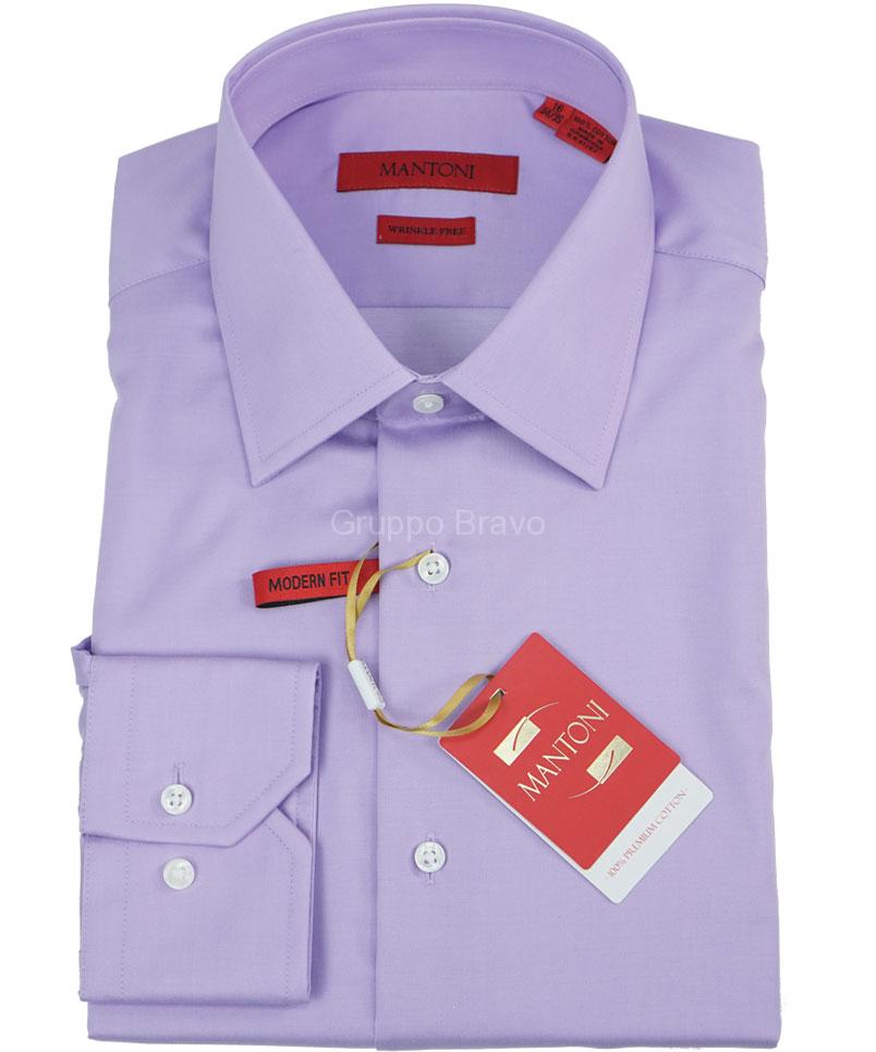 M20001-4-Mantoni Dress Shirt-Lavender
