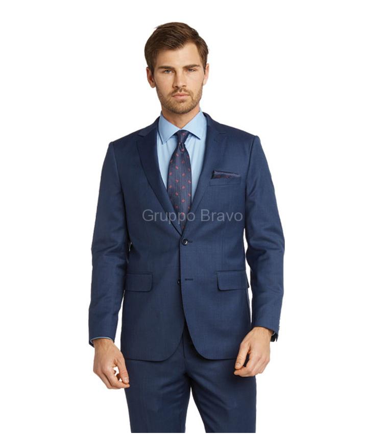 M87164-1-Mantoni Suit-Ink Blue Teakweave