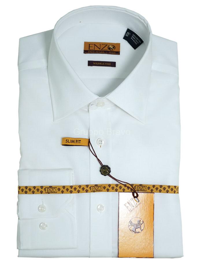 Enzo Dress Shirt-E611011-1-White