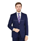 M87865-1-Mantoni Suit-Dark Blue Windowpane
