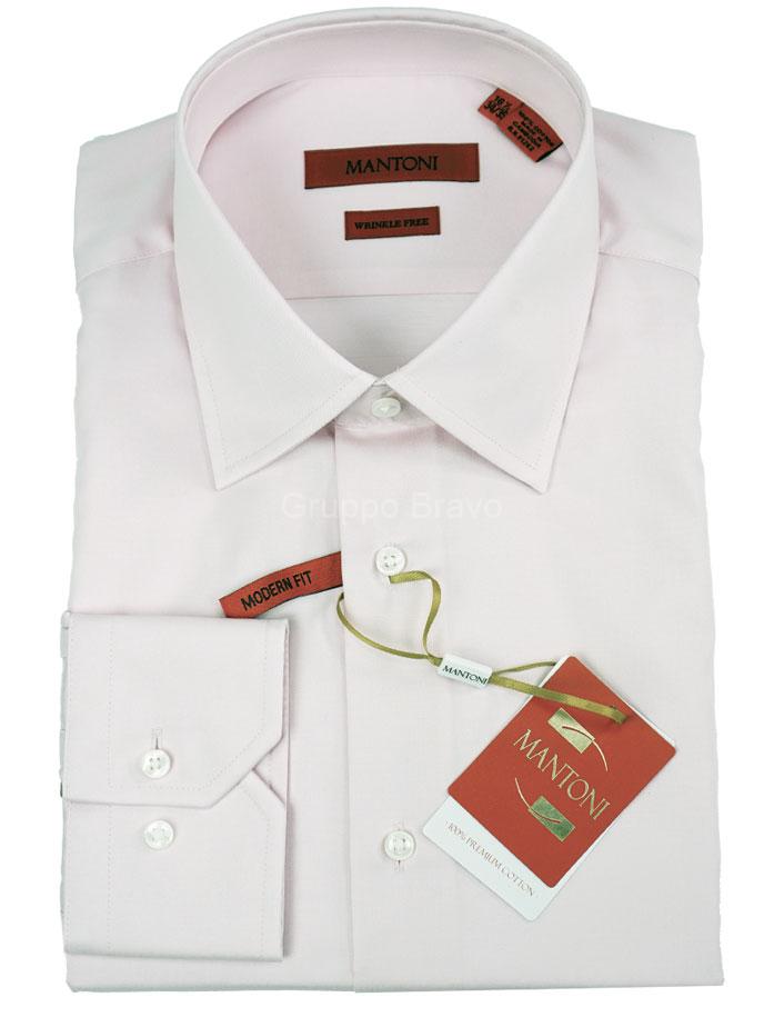 M20001-7-Mantoni Dress Shirt-Eggshell