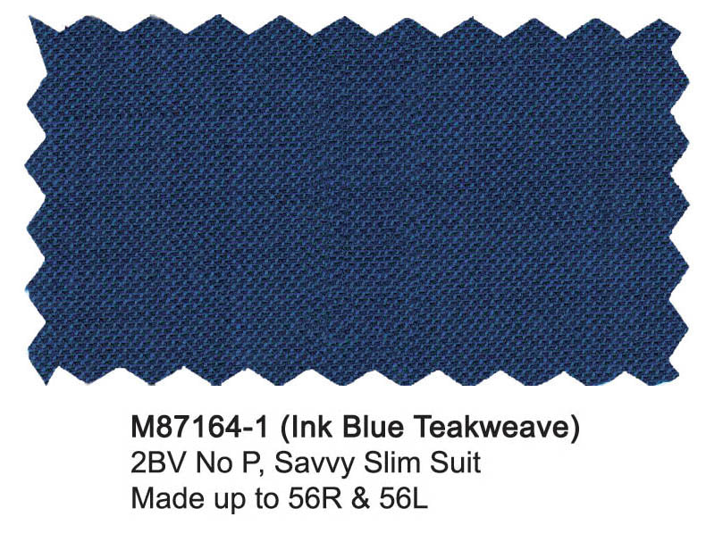 M87164-1-Mantoni Suit-Ink Blue Teakweave